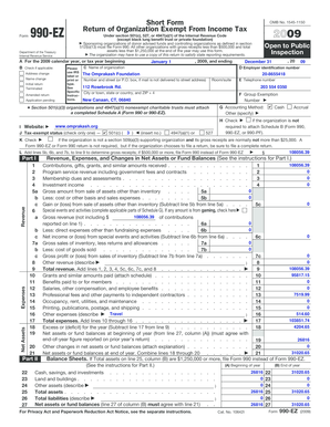 Form 990-EZ 2009