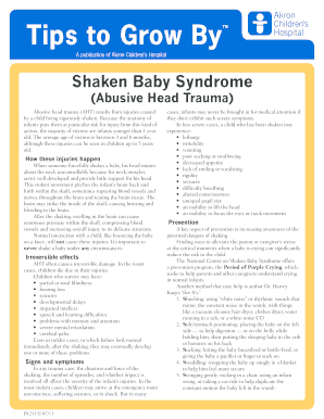 Fillable Online akronchildrens Shaken Baby Syndrome - Akron Children's ...