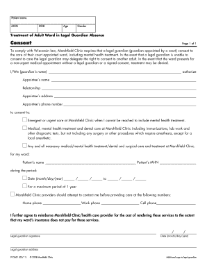 Wisconsin Legal Guardian Consent Form