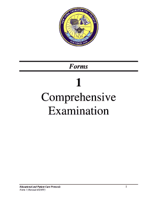 Comprehensive Examination Form