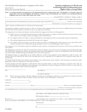 Absolute Assignment of Life Insurance Rights