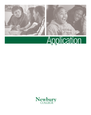 Newbury College Application Form