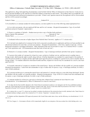 Student Residence Application