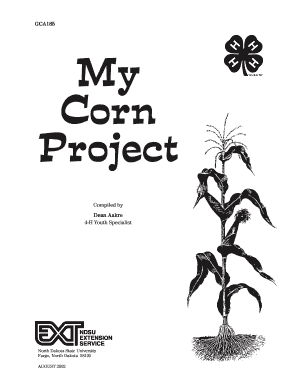 4-H Corn Project Field Notes