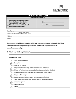 Patient Intake Form