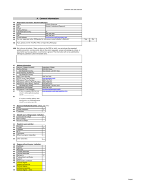Common Data Set 2008-09