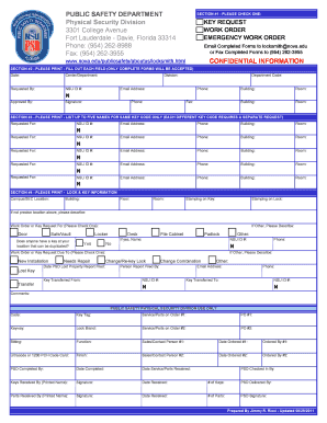 Nova work order form