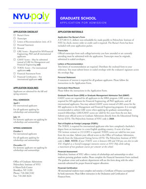 Graduate School Application Form