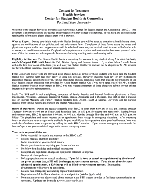 Consent for Treatment Form