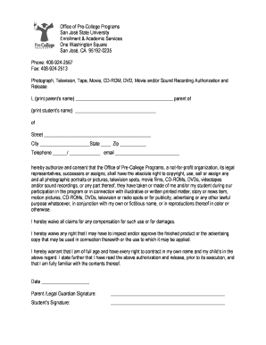 Photograph Release Form