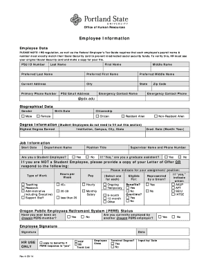 Employee Information Form