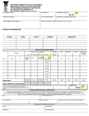 Employee Travel Expense Voucher