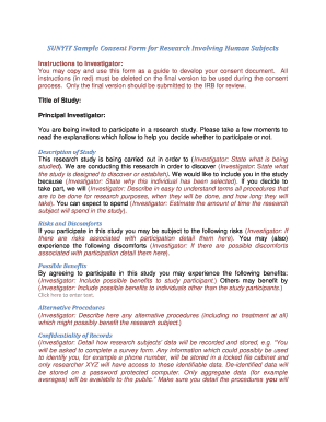 SUNYIT Research Consent Form