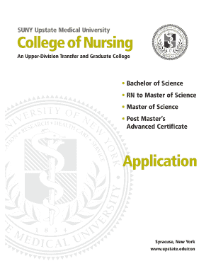 SUNY Upstate Nursing Application