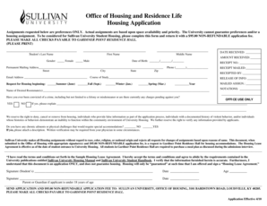 Sullivan University Housing Application