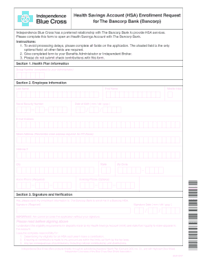 HSA Enrollment Request Form