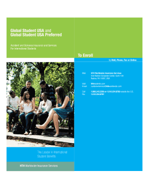 Global Student USA Insurance Enrollment Form