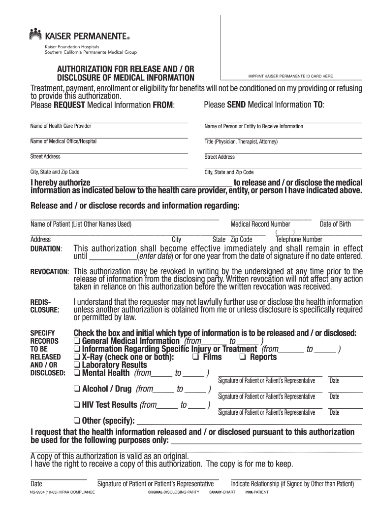 How Long Does Kaiser Keep Medical Records Fill Out Sign Online DocHub