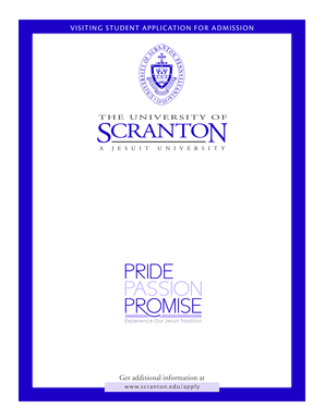 Visiting Student Application for Admission