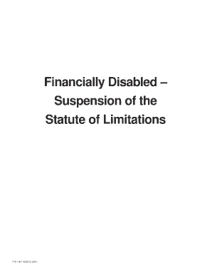 California Financially Disabled Suspension Form
