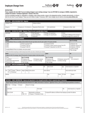 Employee Change Form