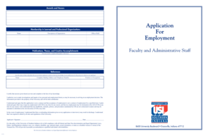 University of Southern Indiana Employment Application