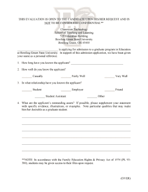 bowling recommendation letter form