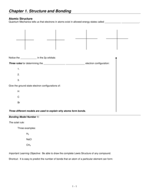 Chapter 1. Structure and Bonding - uta