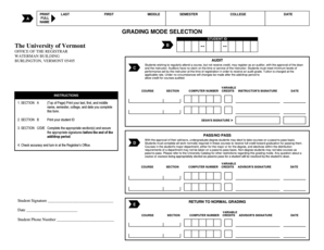 University of Vermont Audit Registration Form