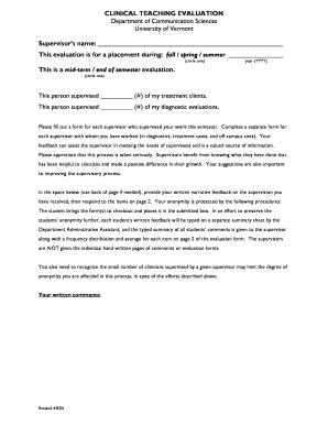 print a teacher evaluation form in microsoft word