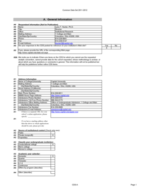 Common Data Set 2011-2012