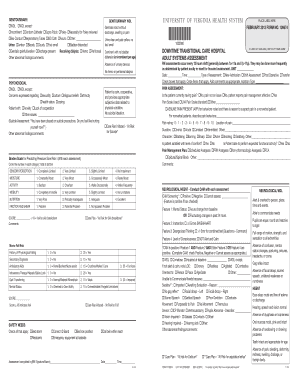 University of Virginia Genitourinary Assessment Form