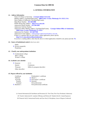Common Data Set 2005-06