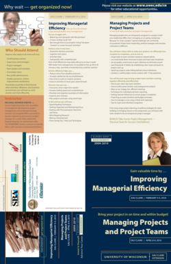 Office supplies list pdf - Improving Managerial Efficiency Managing Projects and Project ... - uwec