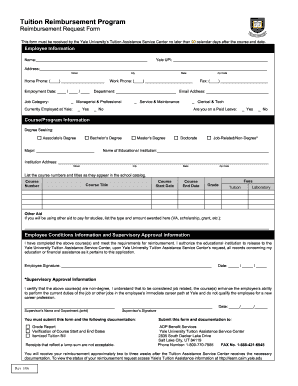 Ynhh Tuition Reimbursement Request Form Fill Online Printable Fillable Blank Pdffiller Tuition Reimbursement Template