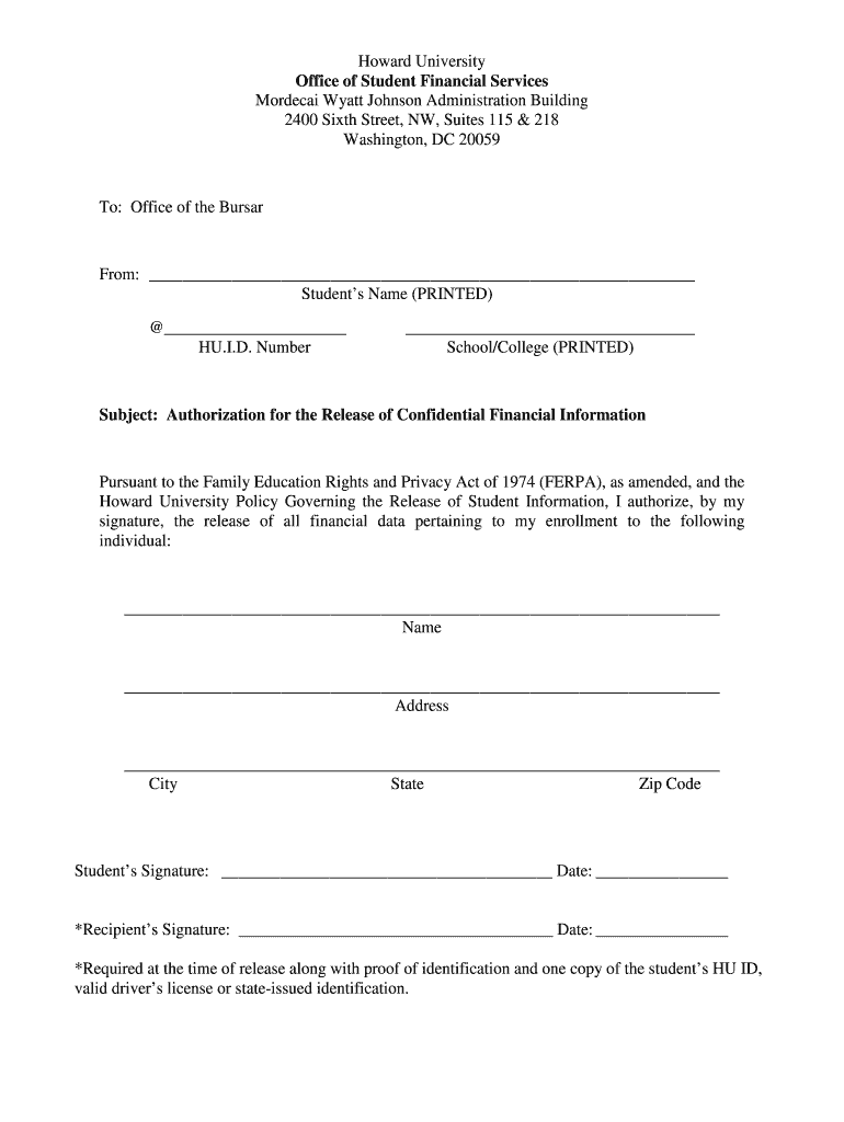 Ferpa Form Fill Online Printable Fillable Blank PdfFiller