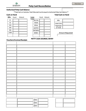 cash drawer reconciliation sheet