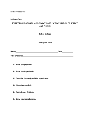 18 Printable high school lab report example Forms and ...