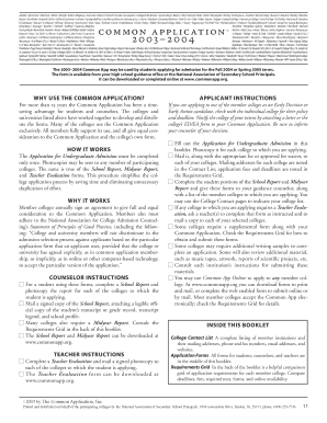 Common Application for Undergraduate Admission