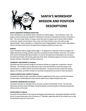 Santa's Workshop Application - Baylor University - baylor