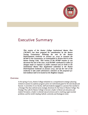 Executive Summary (PDF, 330KB) - Boston College - bc