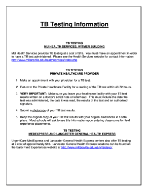 tb testing locations near me - Forms & Document Samples to ...