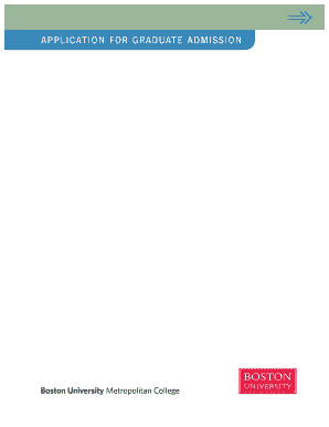 Graduate Admission Application