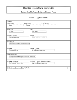bgsu sample application form