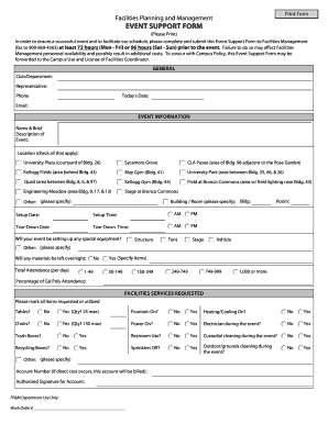 Event Support Form - csupomona