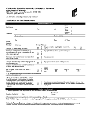 electronically fillable ca employment application