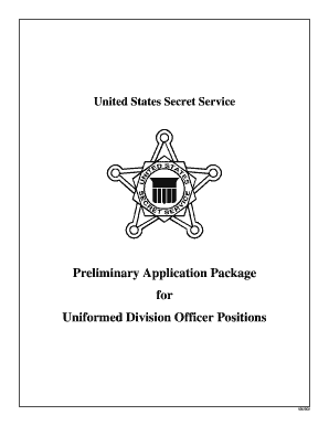 US Secret Service Uniformed Division Application