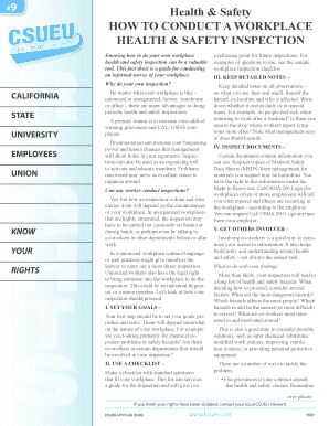 California Workplace Health & Safety Inspection Guide