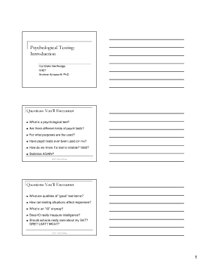 Fillable Online Psychological Testing: Fax Email Print - pdfFiller