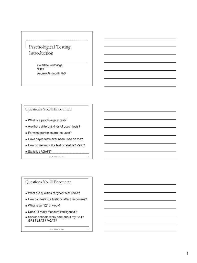 Fillable Online Psychological Testing: Fax Email Print - pdfFiller